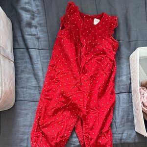 GAP Red Polka Dot Kids Romper